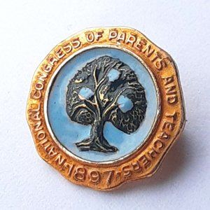 ★１８９７年＊アメリカ＊保護者と牧師の全国会議メンバーバッジ＊１０Ｋ製（実物） National Congress Parents Teachers 10k Yellow Gold Pe… - Gem
